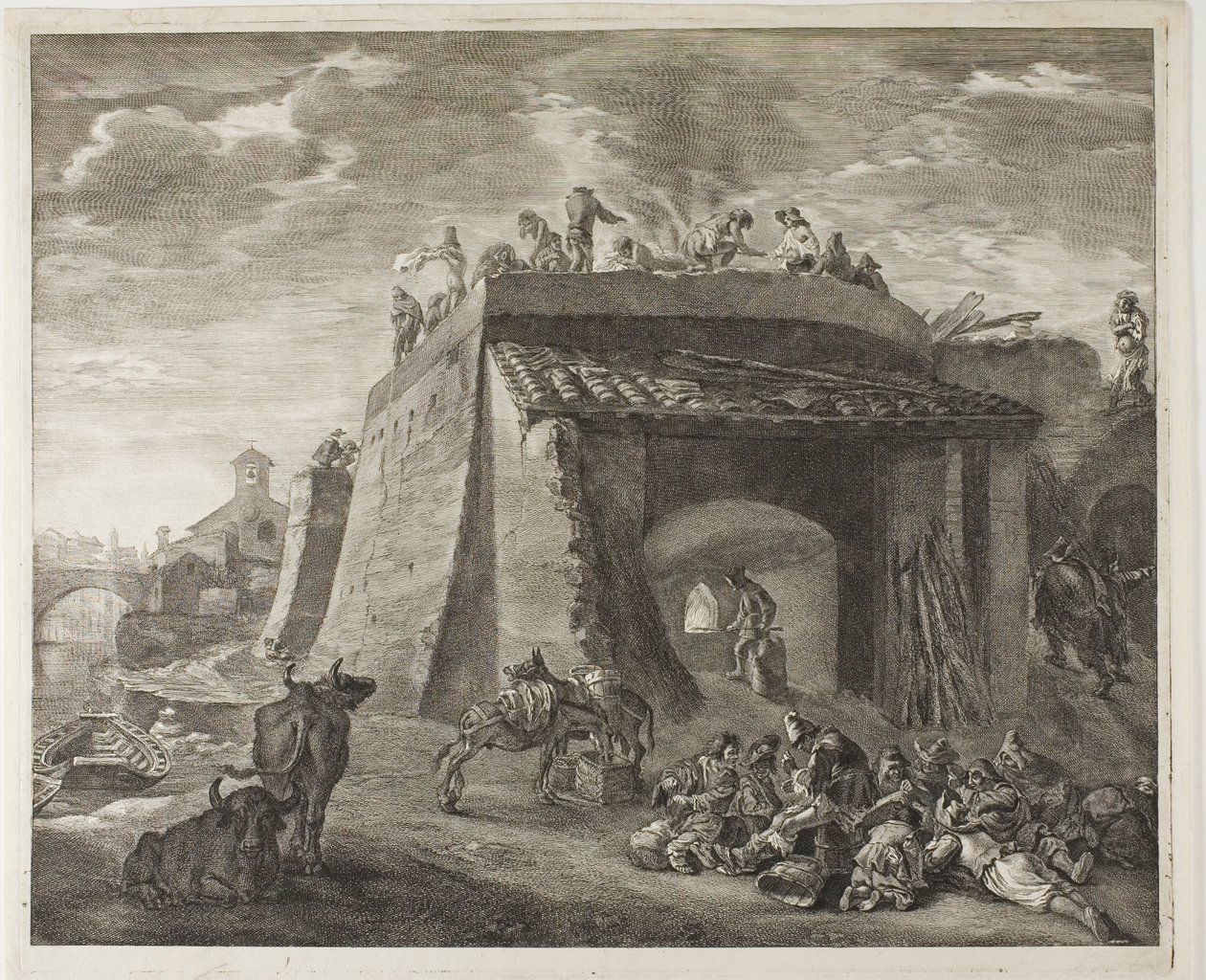 Kalkovn, fra kabinet Reynst af Cornelis Visscher