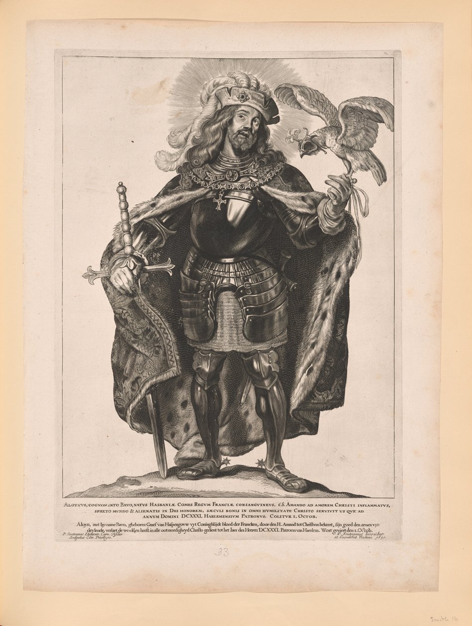Sankt Bavo, fra Helgener i det nordlige og sydlige Holland af Cornelis Visscher