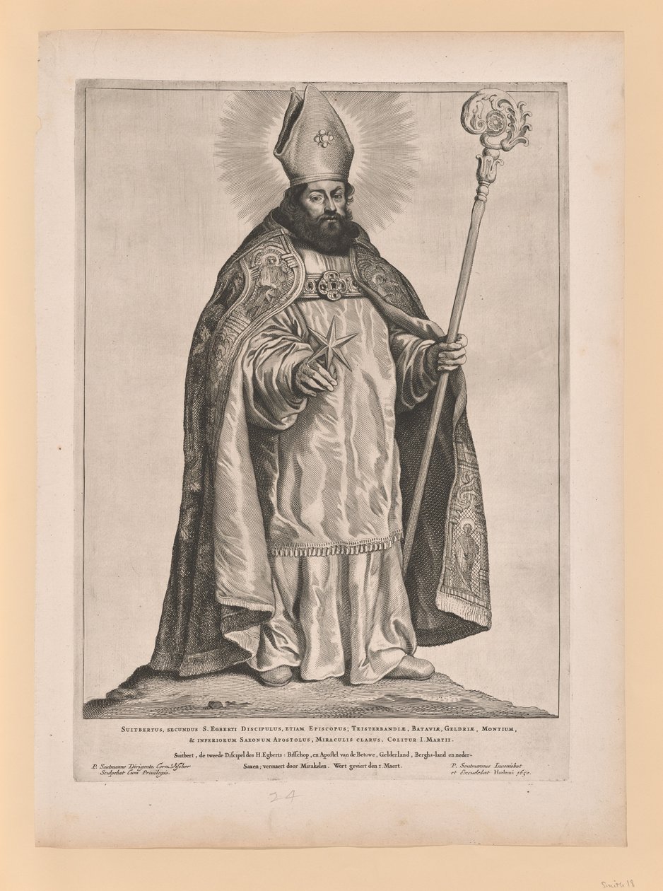 Sankt Frederik af Utrecht, fra Helgener i det nordlige og sydlige Holland af Cornelis Visscher
