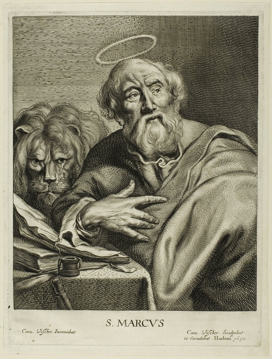 Sankt Markus, fra De fire evangelister af Cornelis Visscher