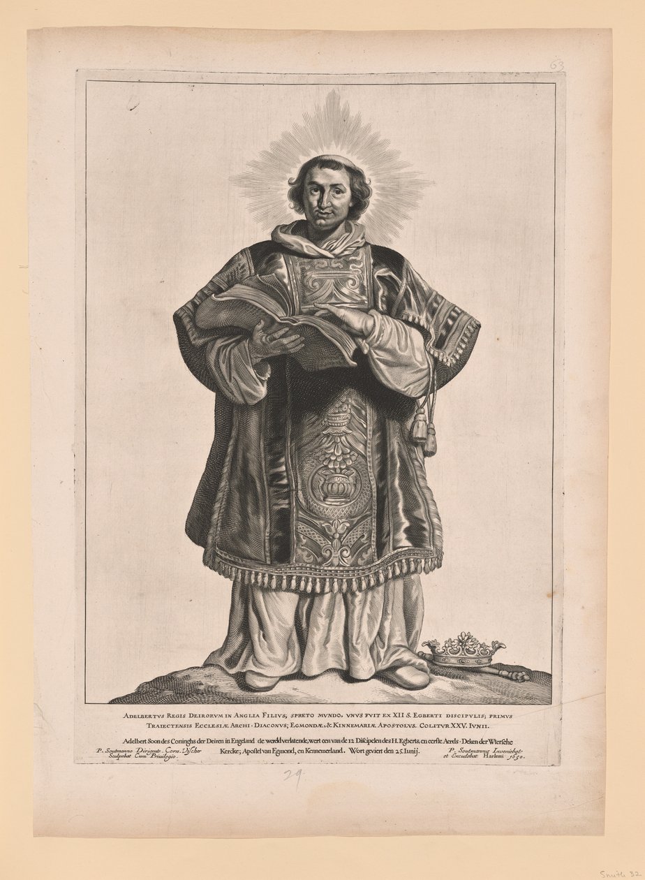 Sankt Werenfridus, fra Helgener i det nordlige og sydlige Holland af Cornelis Visscher