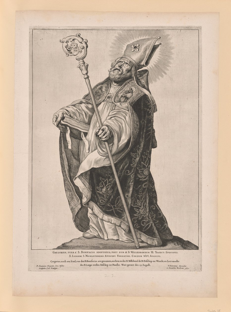 Sankt Willebrord, fra Helgener i det nordlige og sydlige Holland af Cornelis Visscher