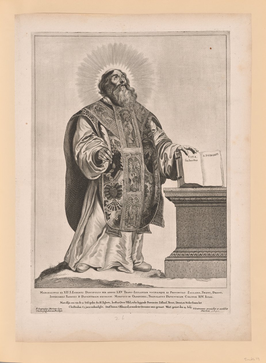 Sankt Wulfram, fra Helgener i det nordlige og sydlige Holland af Cornelis Visscher