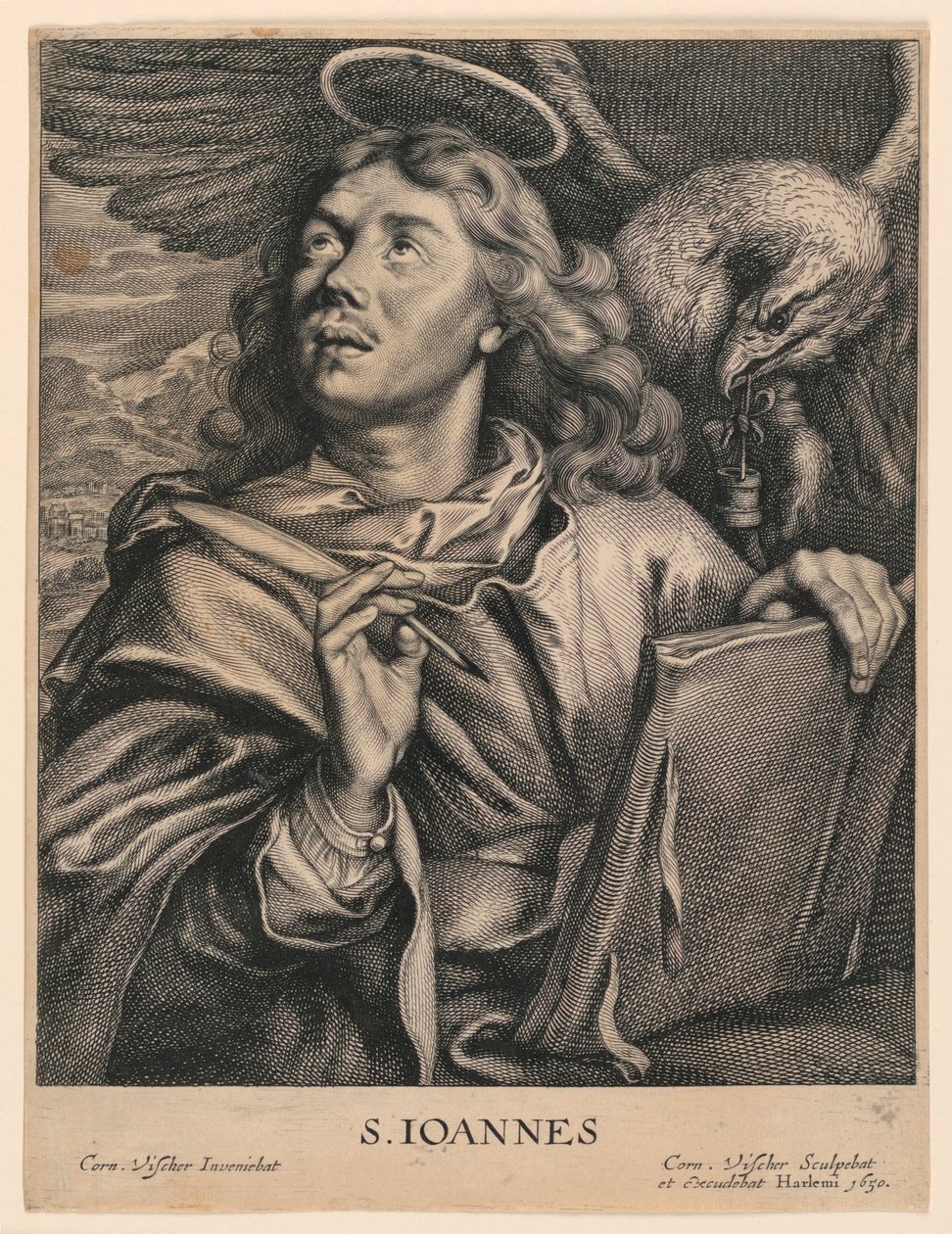 Johannes evangelisten (S. Ioannes) af Cornelis Visscher