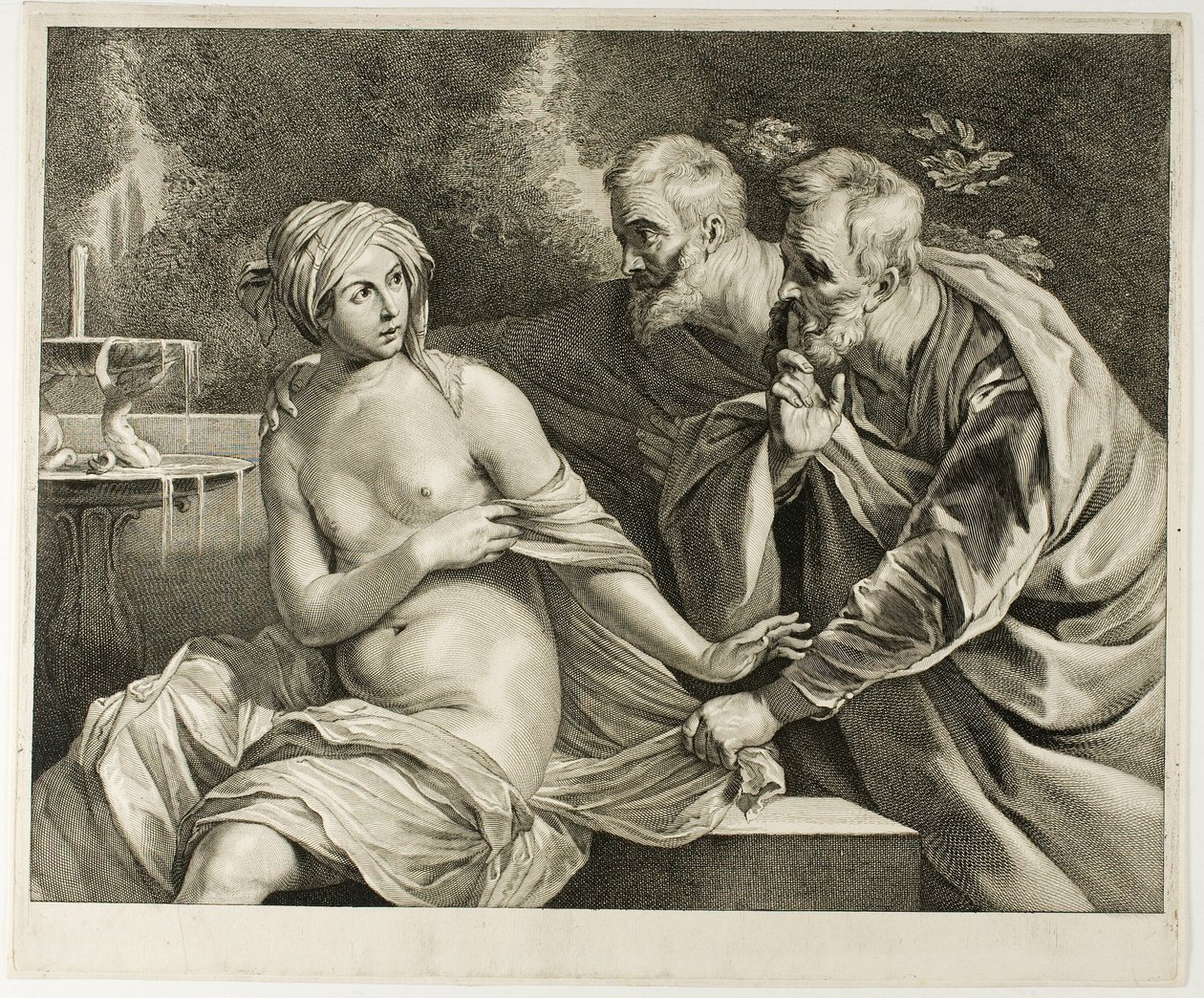 Susanna og de ældre, fra kabinet Reynst af Cornelis Visscher