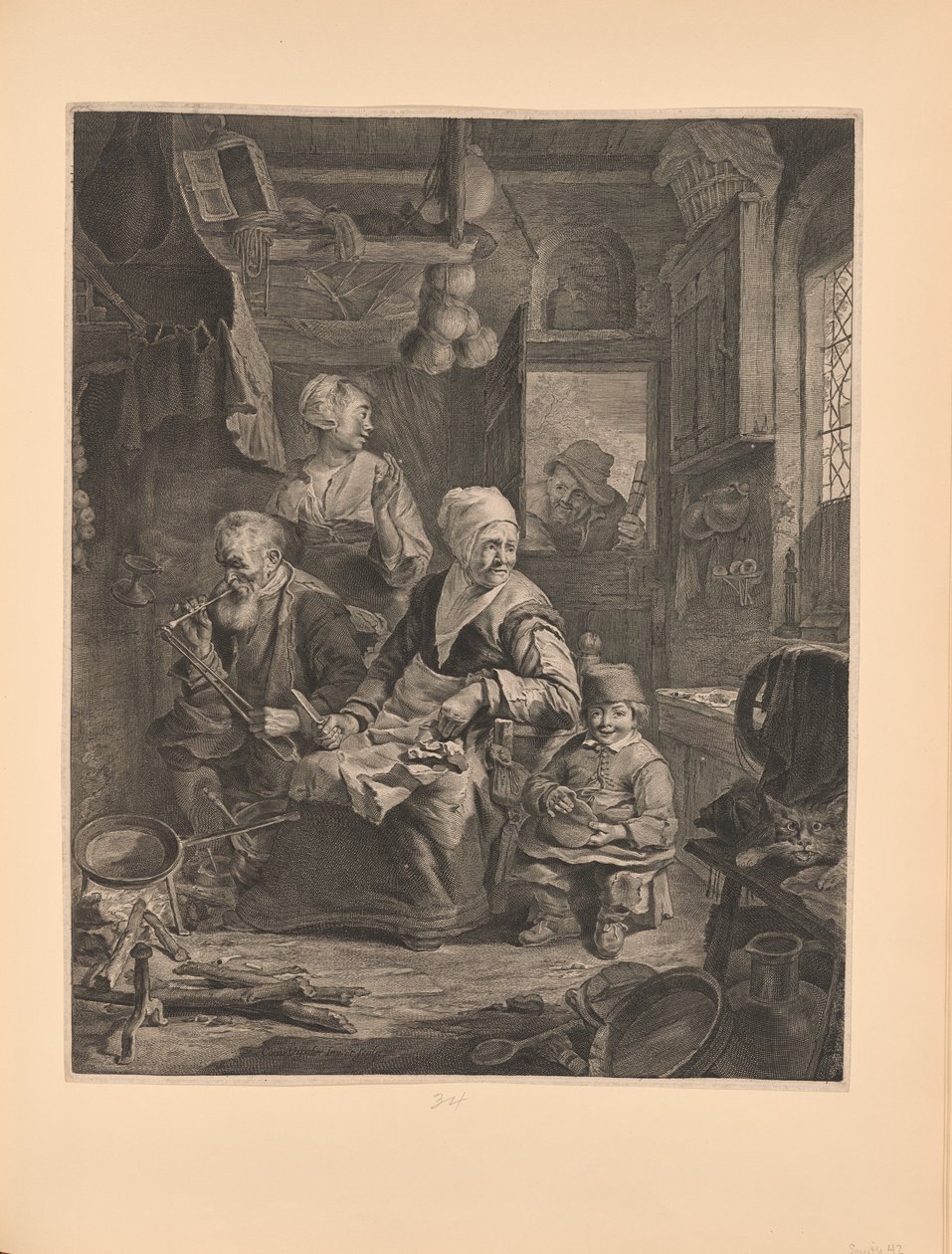 Pandekage-kvinden af Cornelis Visscher