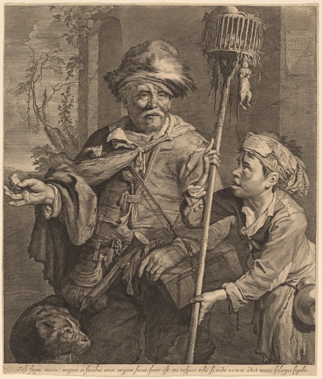 Sælgeren af rottegift af Cornelis Visscher