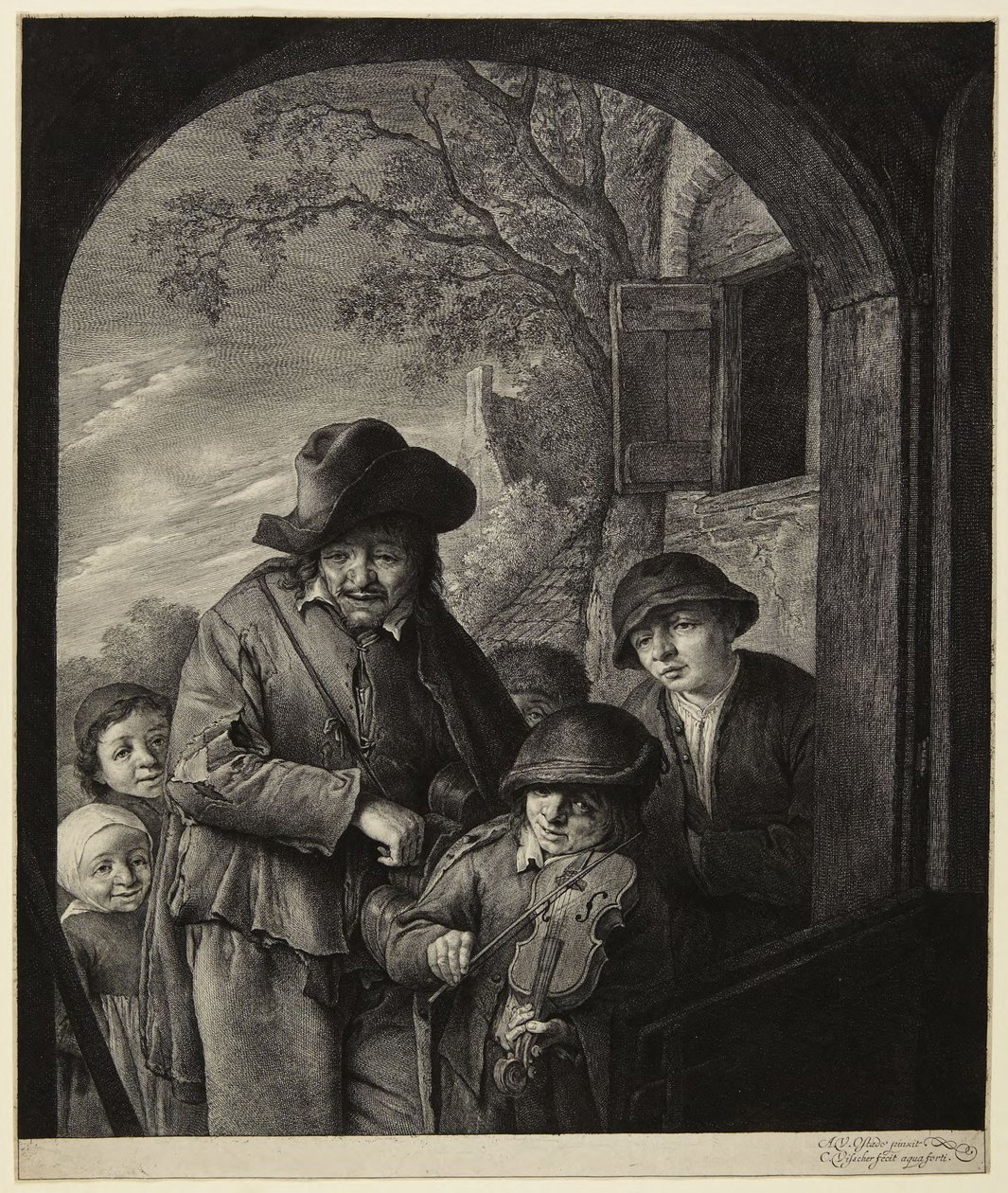 De omrejsende musikere af Cornelis Visscher
