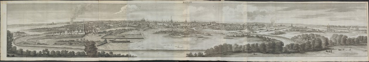 Moskva Fra: Rejser tværs over Moskva, 1711 af Cornelis de Bruijn