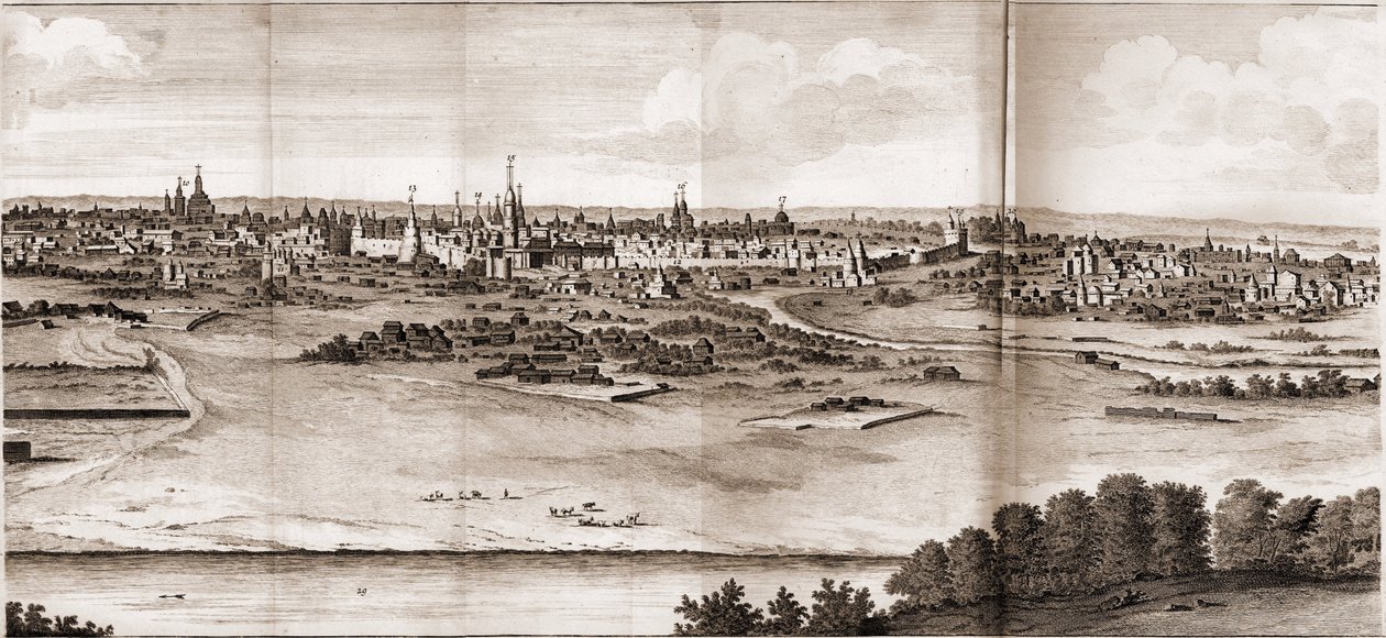 Moskva Fra: Rejser gennem Muscovy, Persien og de orientalske indekser af Cornelis de Bruijn