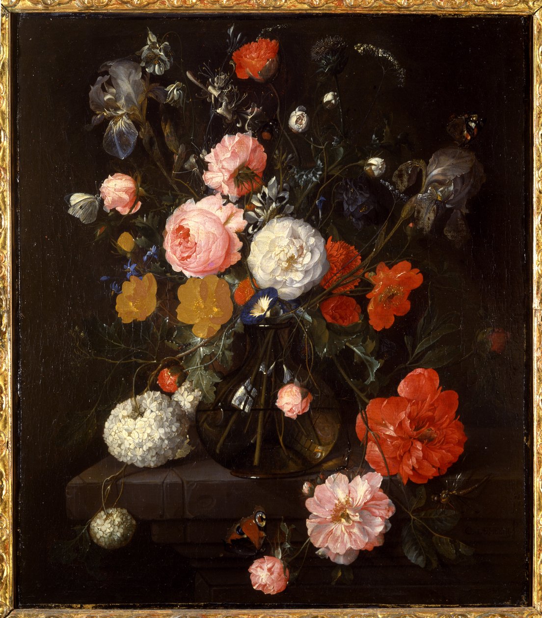 Vase med blomster, ca. 1670-80 af Cornelis de Heem