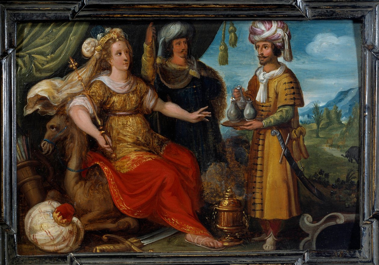 Fire dele af verden: Asien. Maleri af Cornelis De Baellieur (1607-1671), flamsk skole af Cornelis de I Baellieur