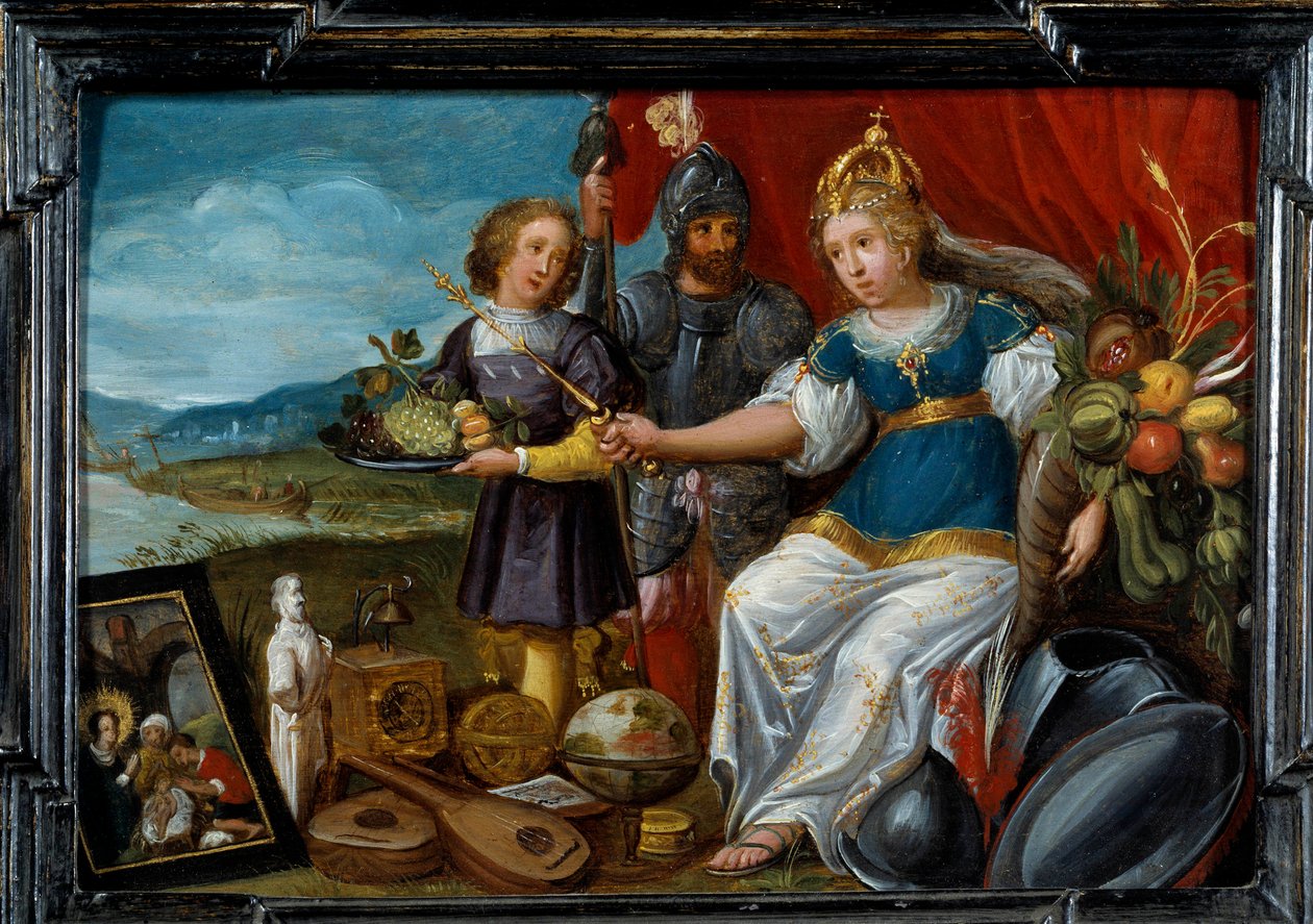 Fire dele af verden: Europa. Maleri af Cornelis De Baellieur (1607-1671), flamsk skole af Cornelis de I Baellieur