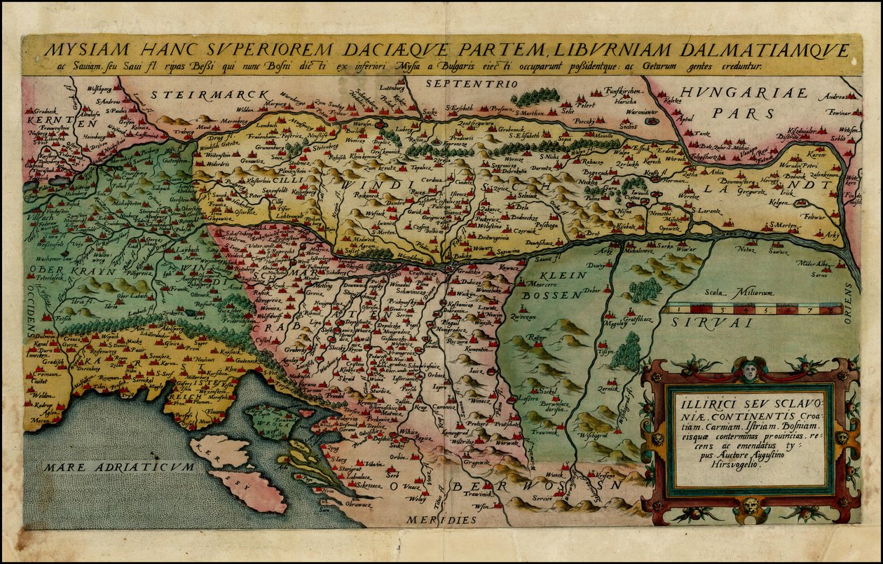1593-kort over det nordlige Balkan af Cornelis de Jode af Cornelis de Jode
