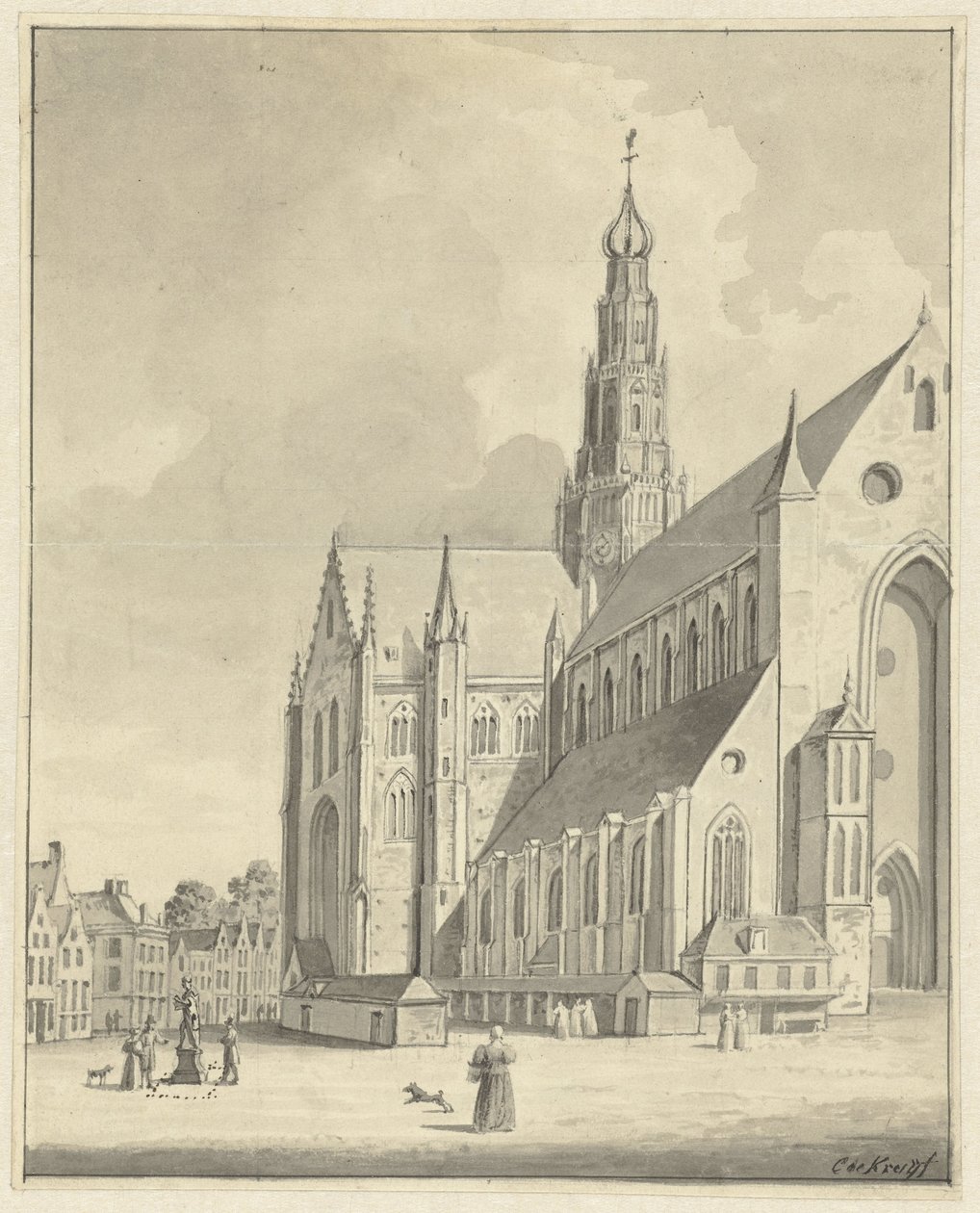 Saint Bavo i Haarlem af Cornelis de Kruyff