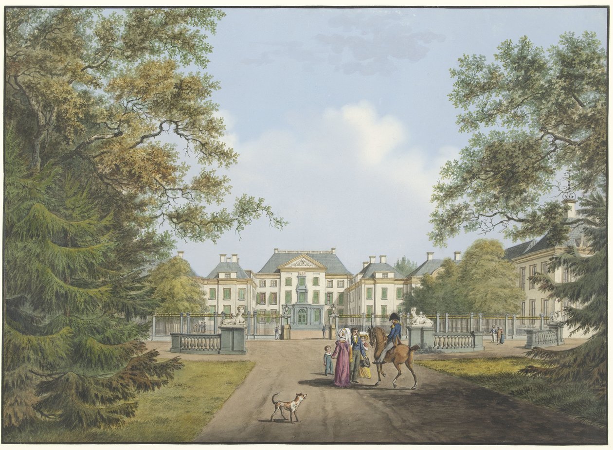 Udsigt over Het Loo-paladset af Cornelis de Kruyff