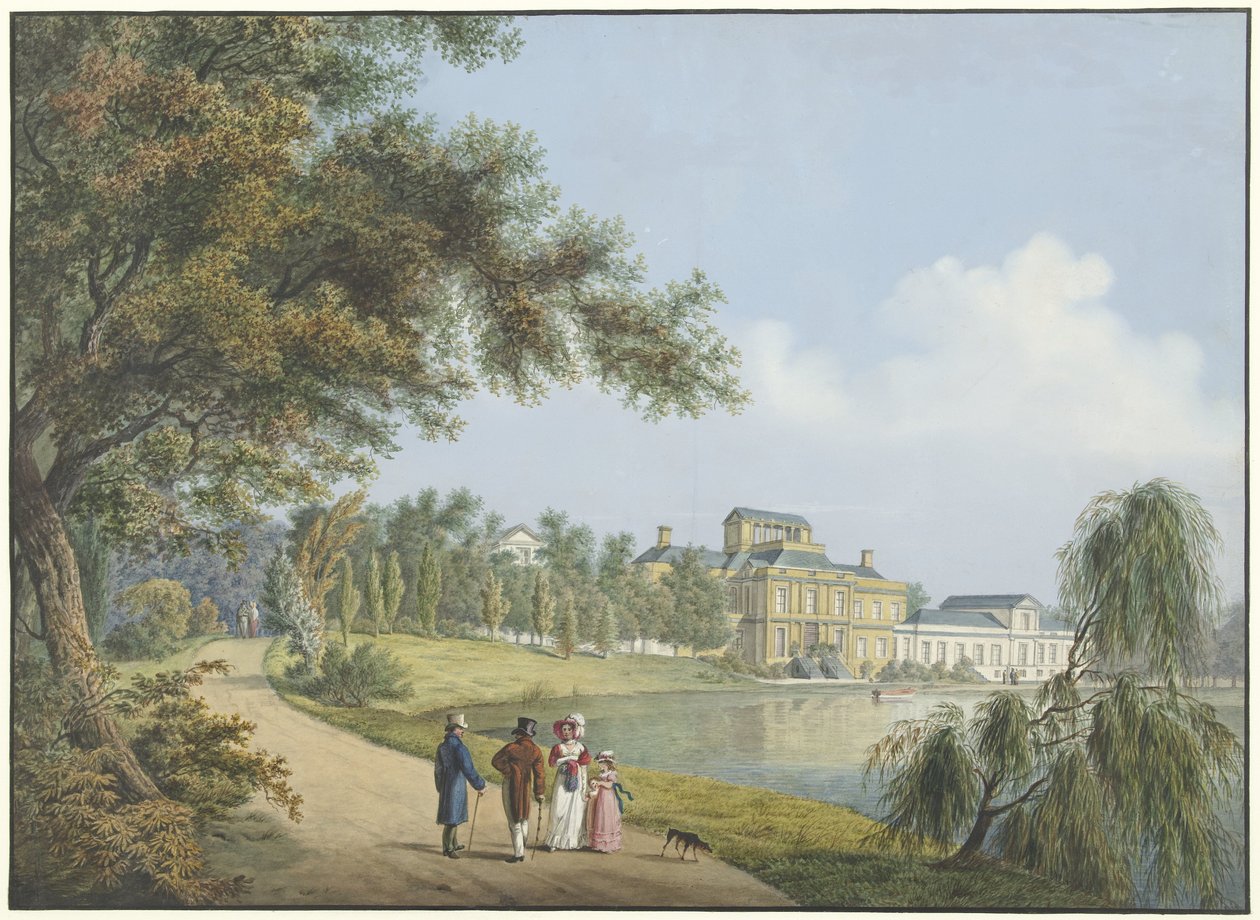 Udsigt over Soestdijk-paladset af Cornelis de Kruyff