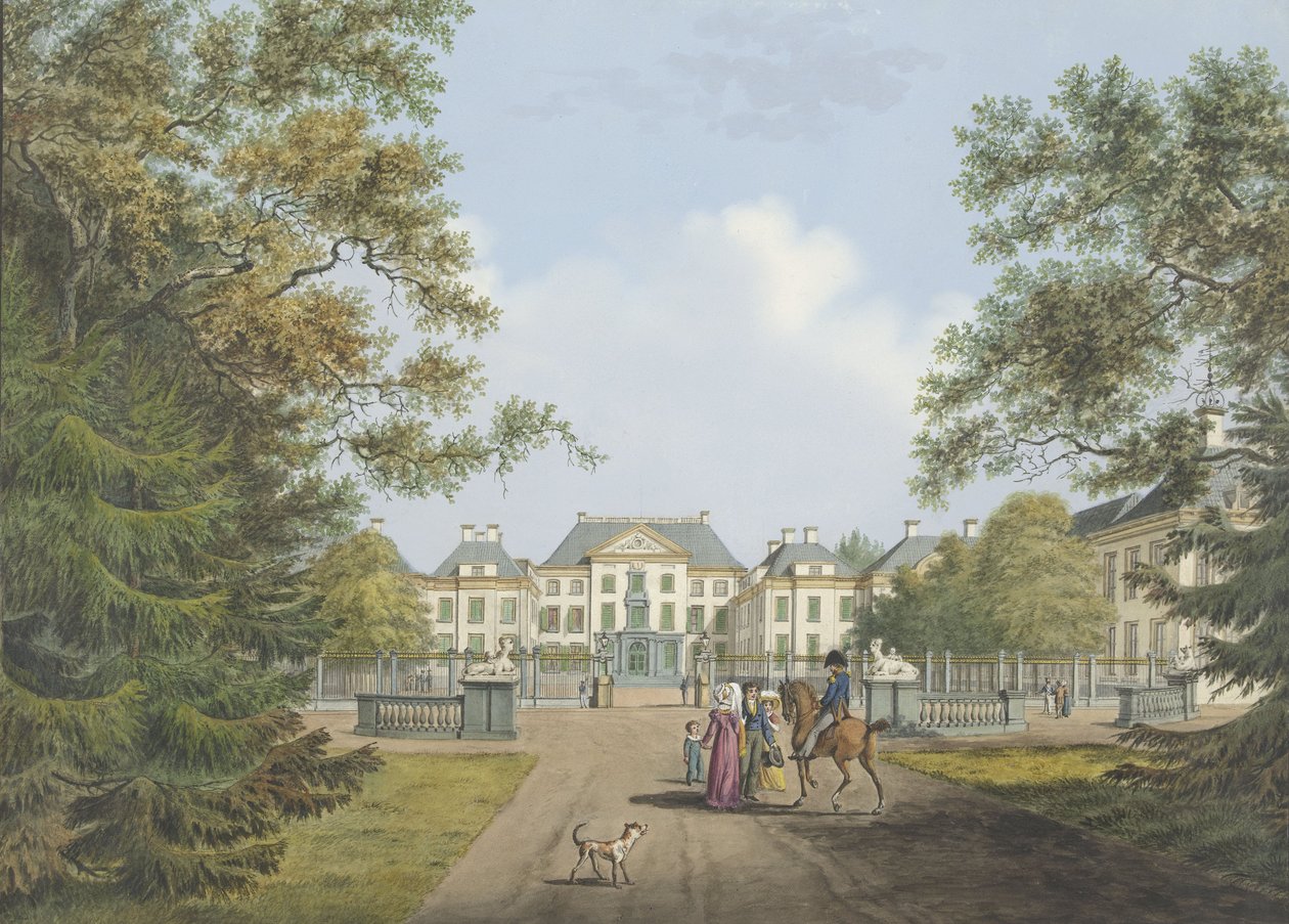 Udsigt over Het Loo-paladset af Cornelis de Kruyff