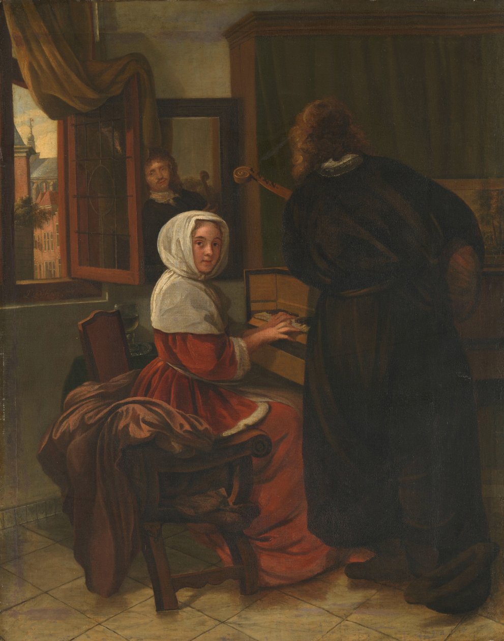 Par laver musik af Cornelis de Man (manner of)