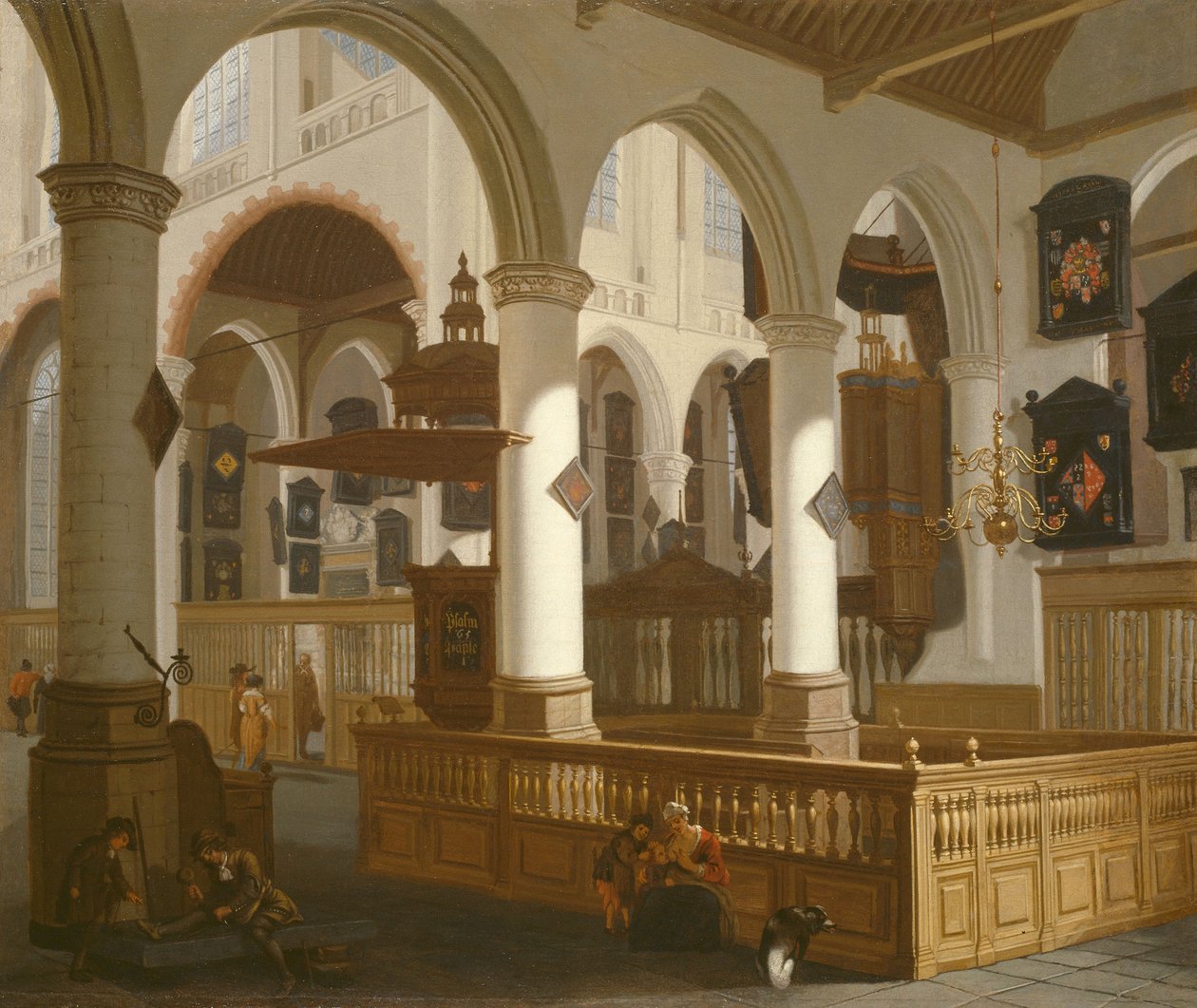 Den Gamle Kirke, Delft af Cornelis de Man