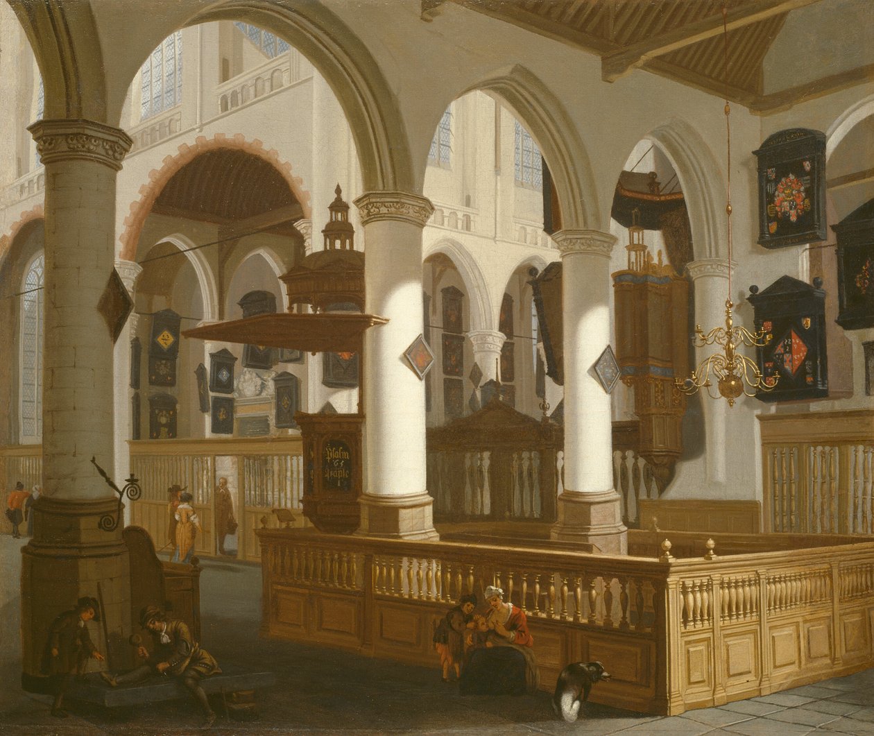 Den gamle kirke, Delft af Cornelis de Man