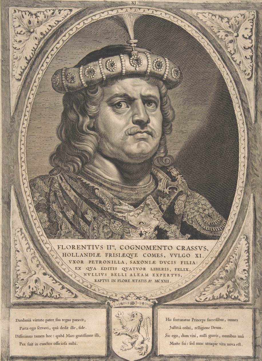 Floris II fra serien Grever og grevinder af Holland, Zeeland og Vestfrisland, af Cornelis de Visscher