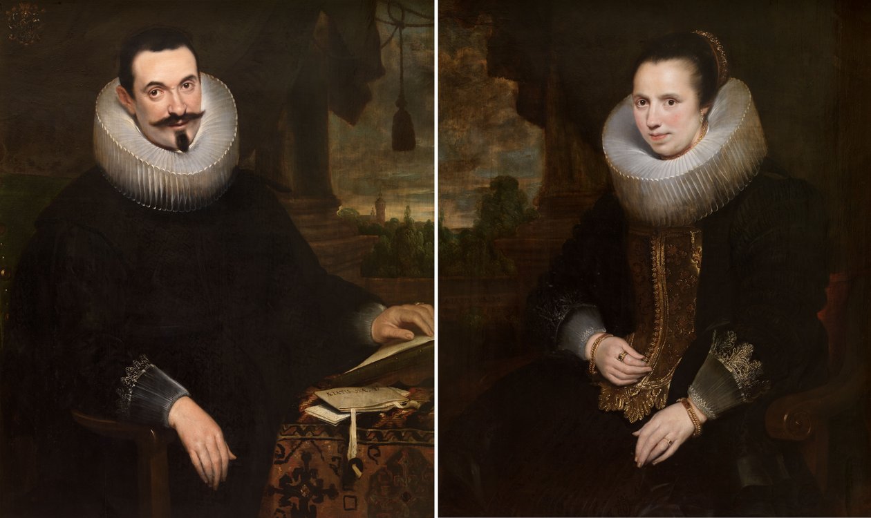 Barthel Van den Berghe og hans hustru Elisabeth Hoegaerts af Cornelis de Vos