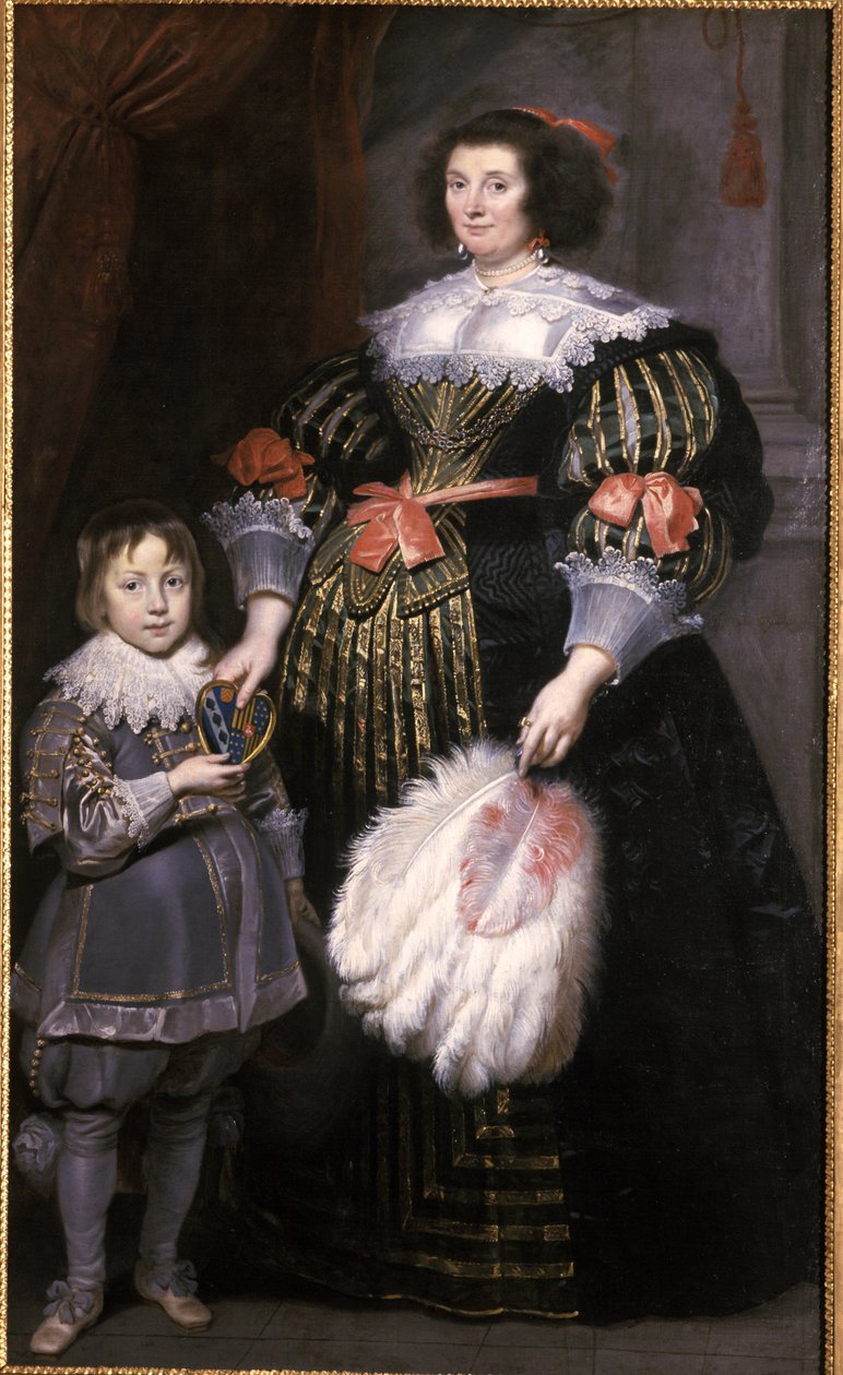 Madame Charlotte Butkens-Smit van Cruyninghen og hendes søn Johannes-Amatus af Cornelis de Vos