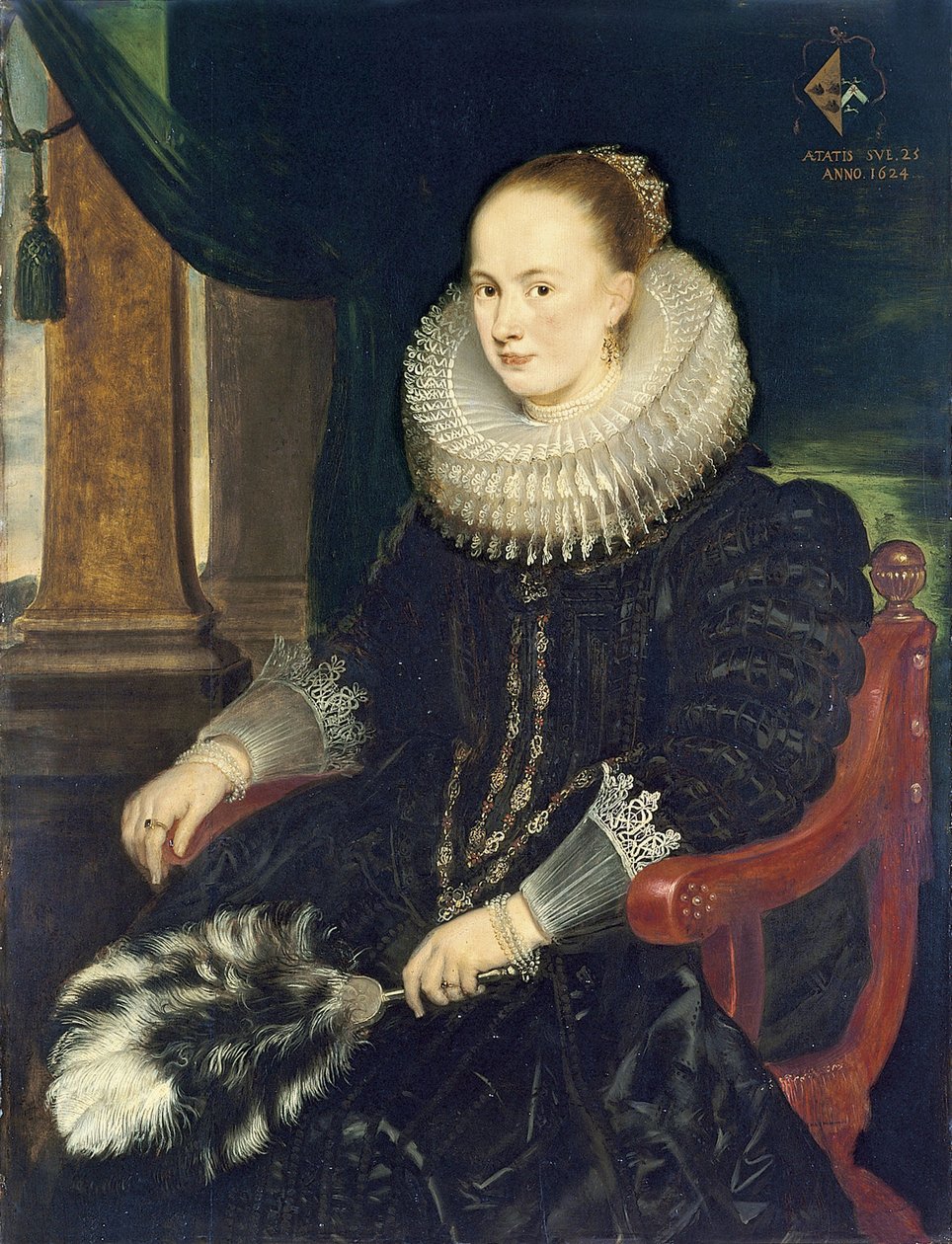 Portræt af Antonia Canis af Cornelis de Vos