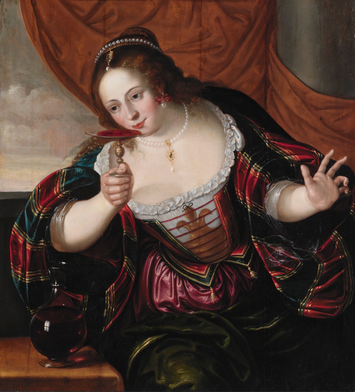 Portræt af en dame, begyndelsen af det 17. århundrede af Cornelis de Vos