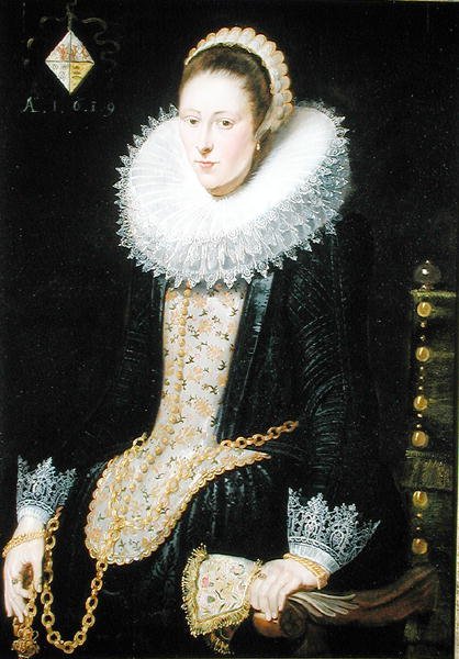 Portræt af en dame af familien Pelgrom af Cornelis de Vos