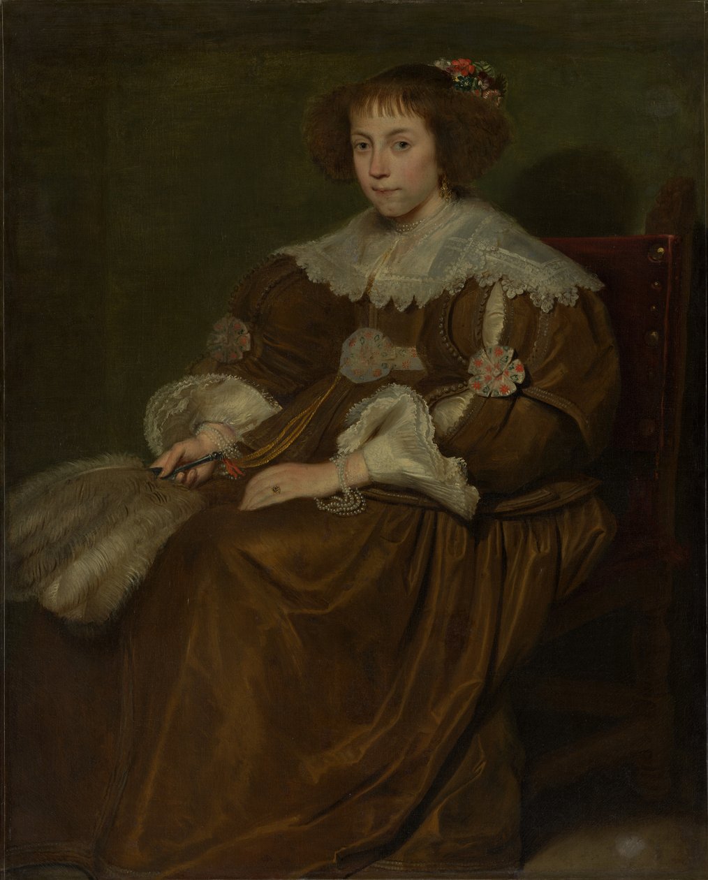 Portræt af en ung kvinde. af Cornelis de Vos
