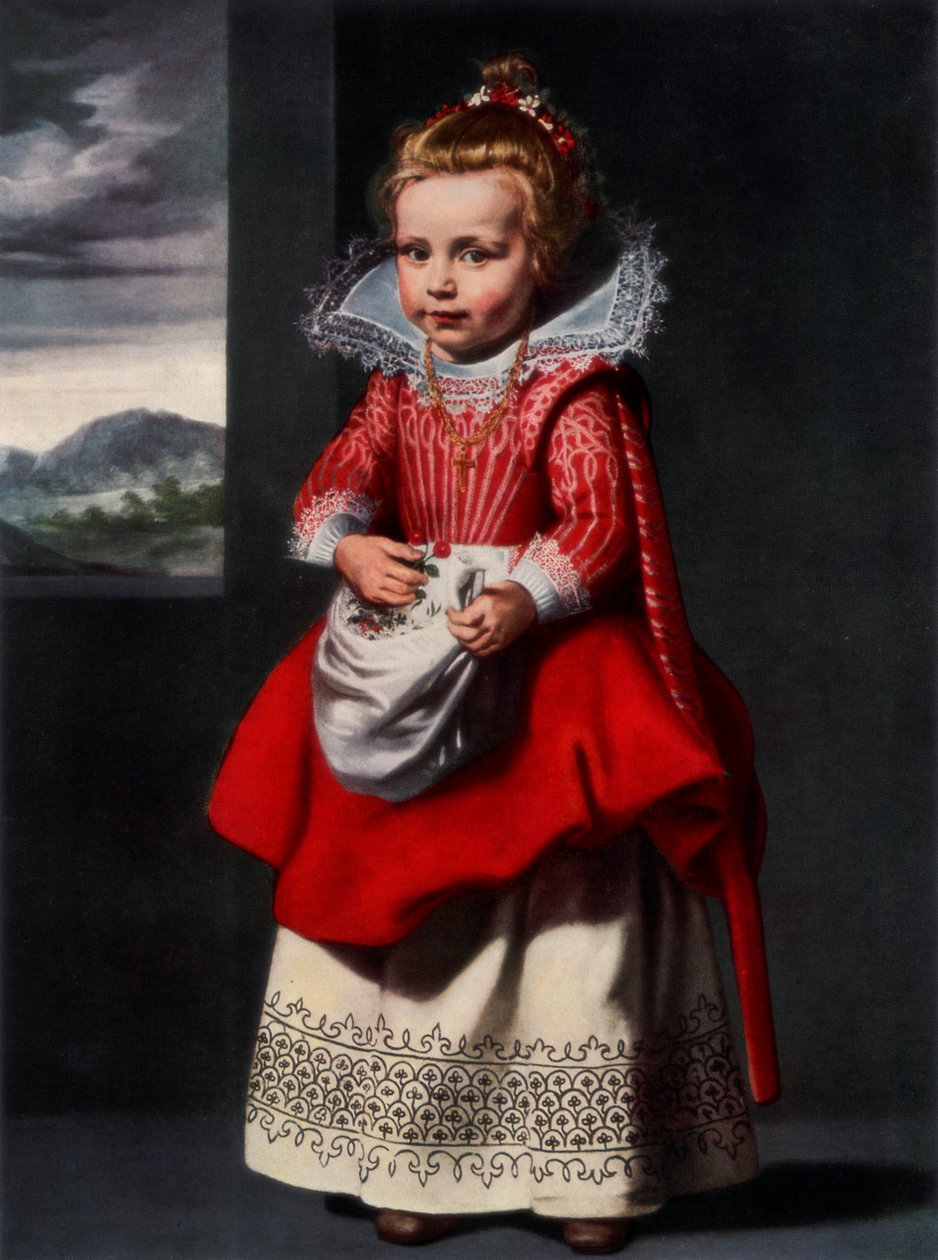 Portræt af kunstnerens datter Magdalena de Vos, 1927 af Cornelis de Vos