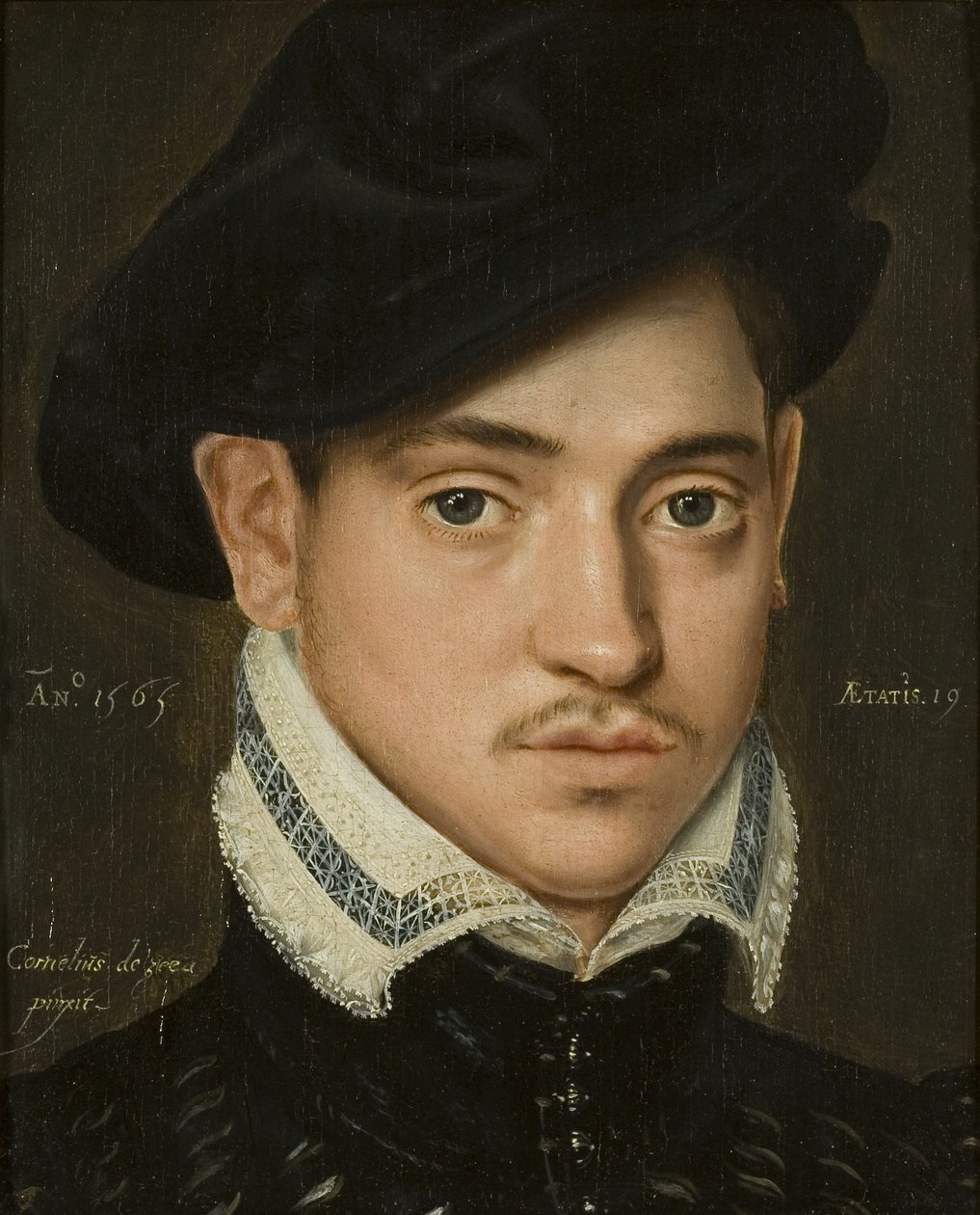 Portræt af en ung mand af Cornelis de Zeeu