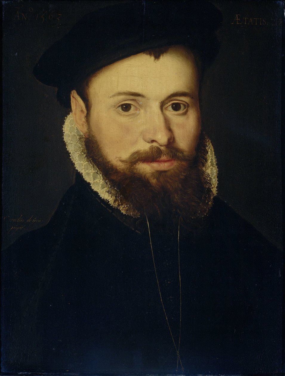 Portræt af en ung mand af Cornelis de Zeeuw
