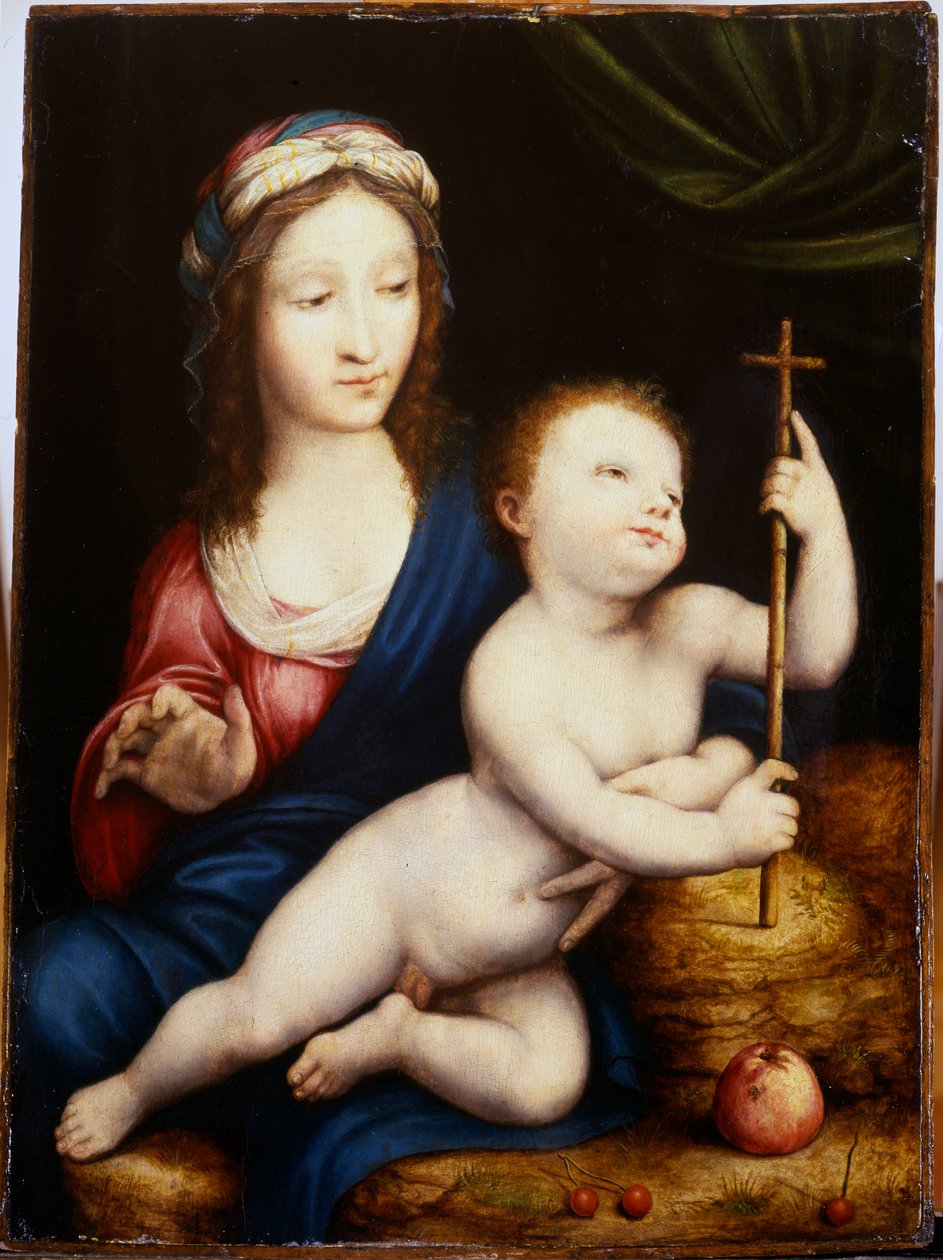 Madonnaen og barnet af Cornelis van Cleve