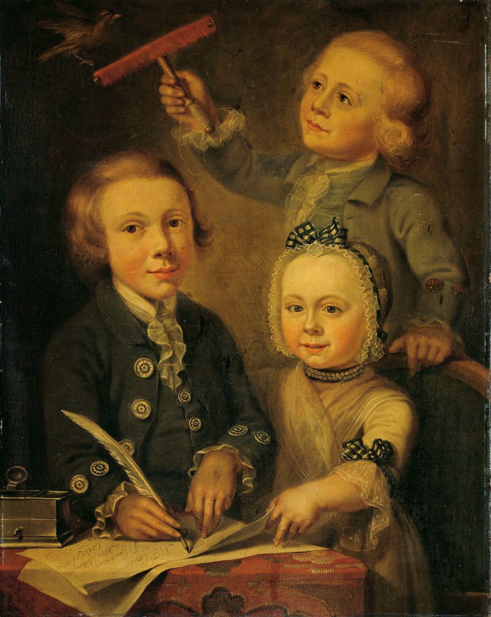 Portræt af Barend Goudriaans børn af Cornelis van Cuylenburgh (II)