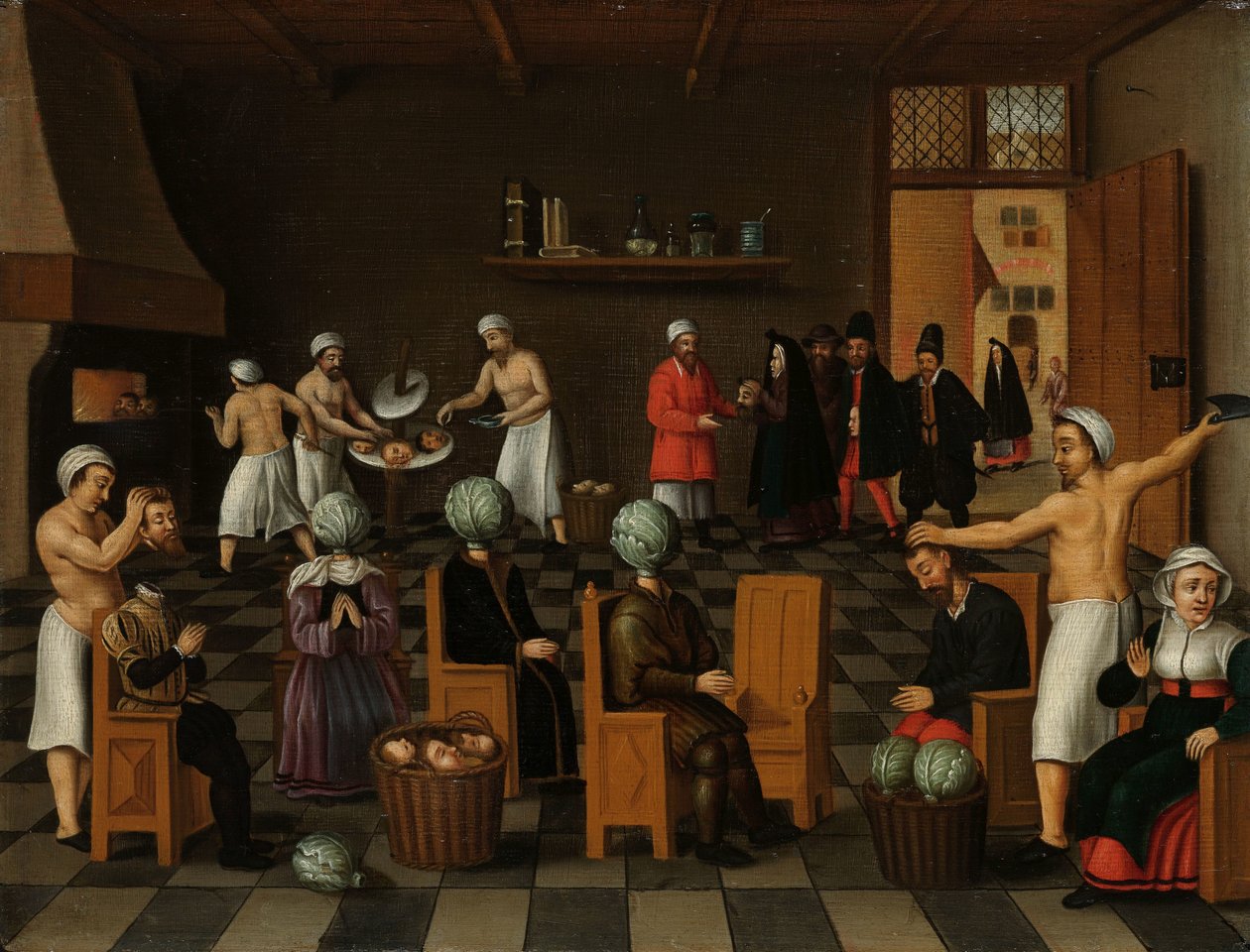Sagnet om bageren af Eeklo af Cornelis van Dalem (copy after)