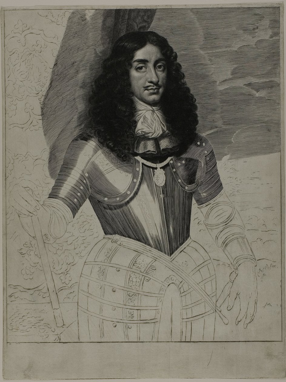 Charles II, konge af England af Cornelis van Dalen II