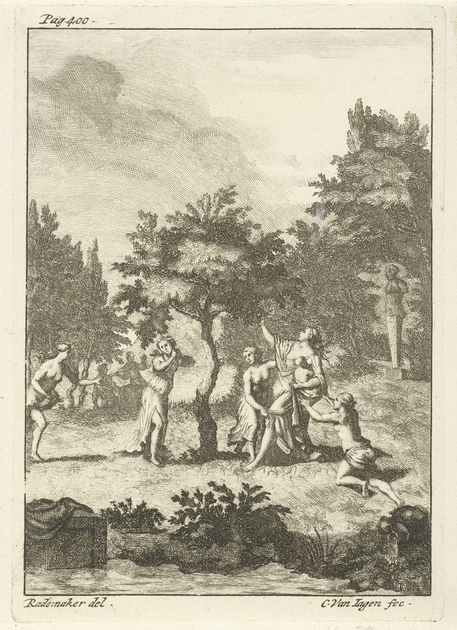 Nymfer under træet af Cornelis van Jagen