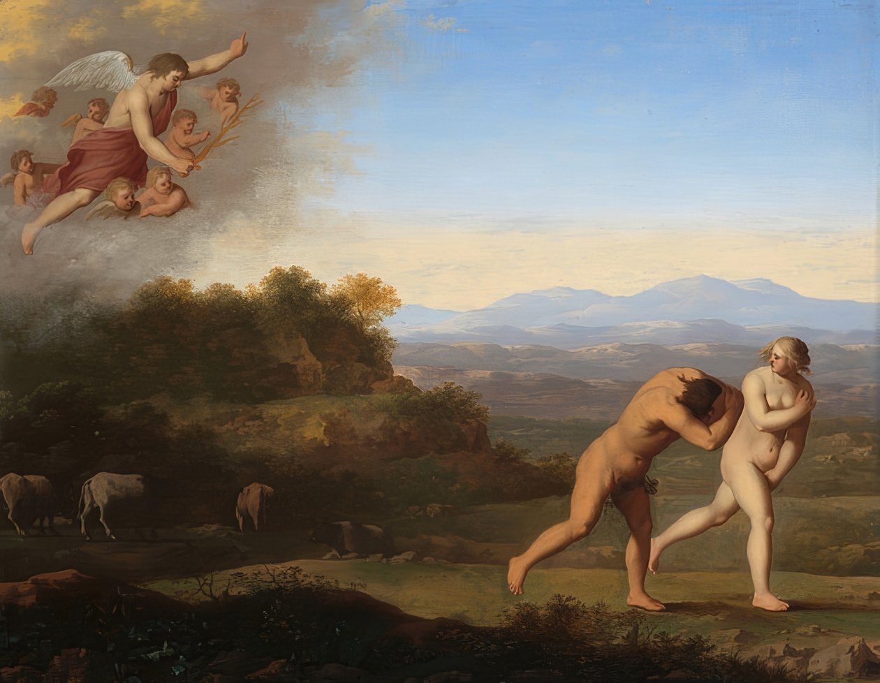 Uddrivelsen fra paradis. Efter 1646 af Cornelis van Poelenburch