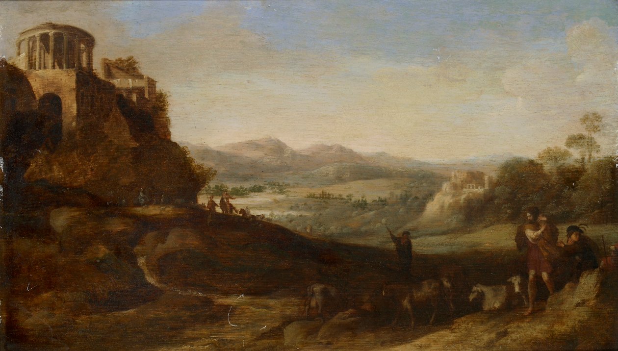Hyrder i Campagna, 1620-1667 af Cornelis van Poelenburgh