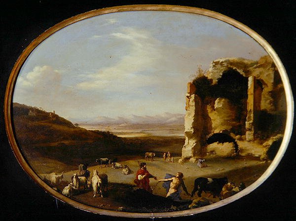 Mercury and Batto, ca. 1621 (olie på lærred) af Cornelis van Poelenburgh or Poelenburch