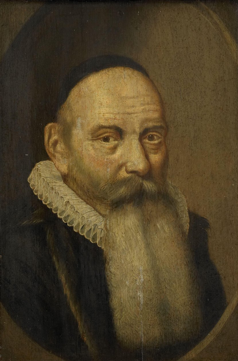 Portræt af Jacobus Rolandus (1562-1632) af Cornelis van der Voort (copy after)