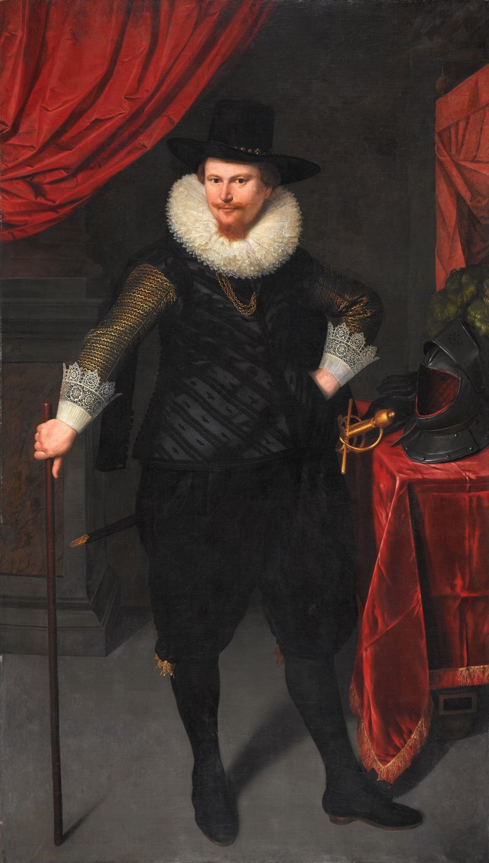 Portræt af Laurens Real Portræt af Laurens Real af Cornelis van der Voort