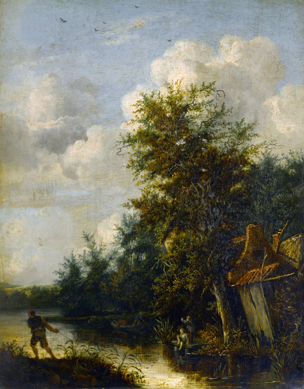 Et Landskab, ca. 1650 af Cornelius Decker