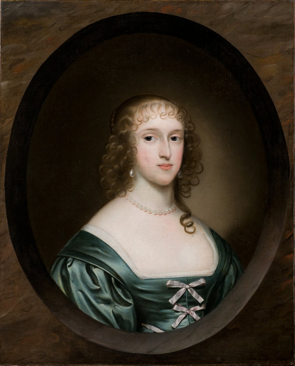 Portræt af Lady Bowyer, 1636 af Cornelius I Johnson