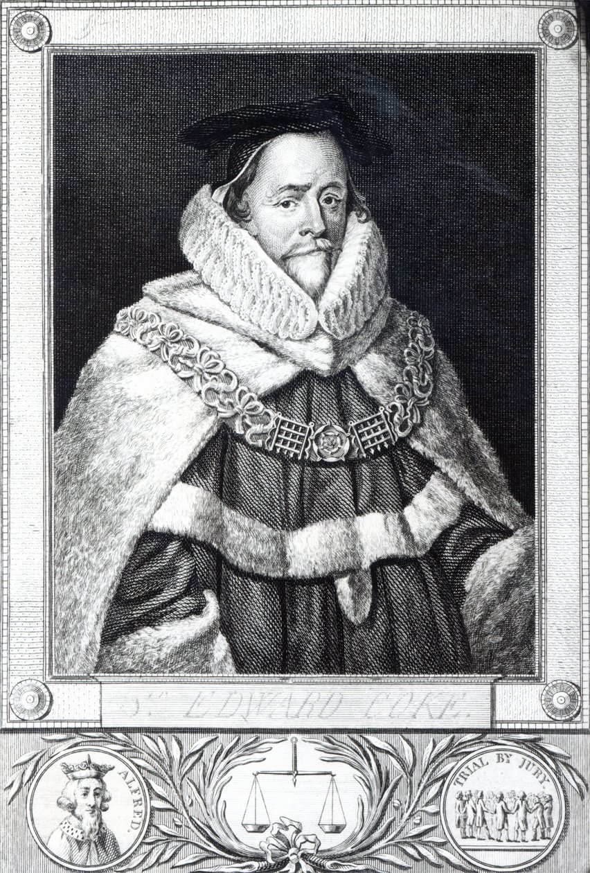 Sir Edward Coke, graveret af Thomas Trotter, 1792 af Cornelius Janssen van Ceulen