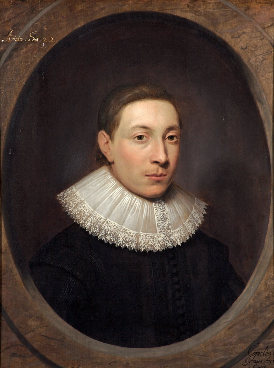 Portræt af en ung mand, 1620 af Cornelius Janssen van Ceulen