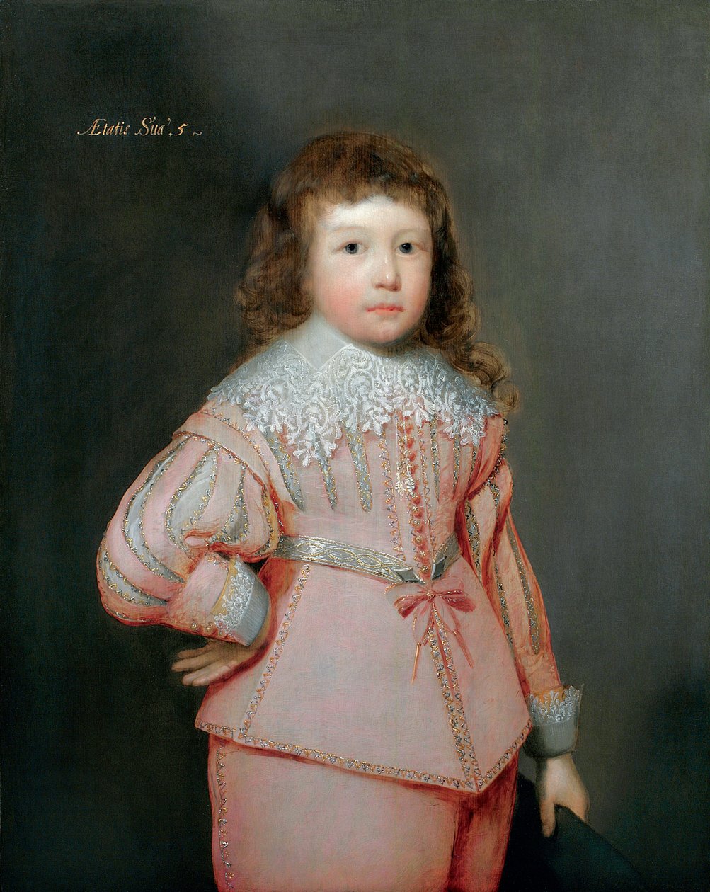 Portræt af en ung dreng, som menes at være Lucius Cary, 3. vicegraf Falkland, ca. 1637 af Cornelius Janssen van Ceulen